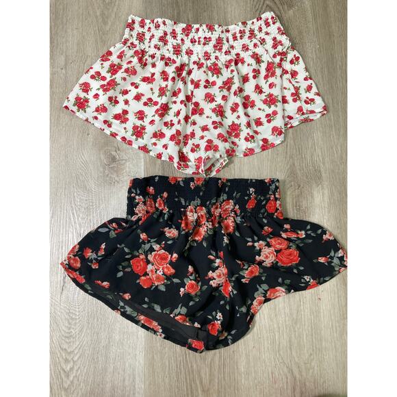 Forever 21 Women's Floral High Waist Shorts Multicolor Size S & M Casual‎ - Picture 7 of 10